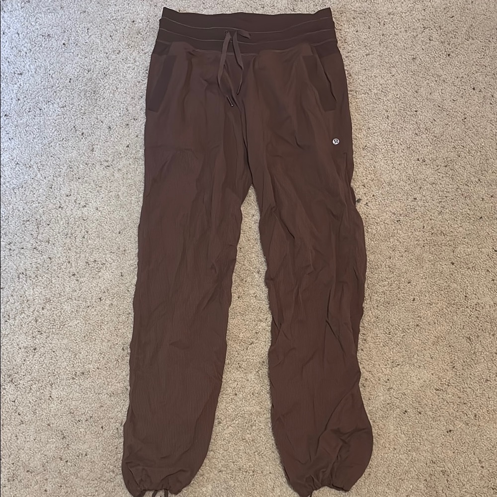 Brown Lululemon Dance Studio Pants